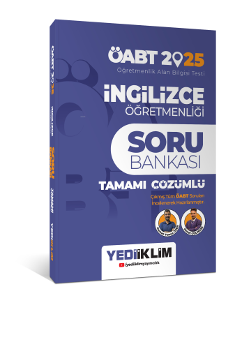 Yediiklim Yayınları 2025 ÖABT İngilizce Öğretmenliği Tamamı Çözümlü So