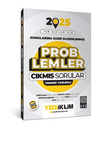 Yediiklim Yayınları 2025 Tüm Adaylar İçin Problemler Konularına Göre D