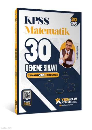 Yediiklim Yayınları 2026 KPSS Atölye Serisi Matematik 30 Deneme Sınavı