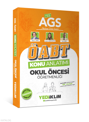 Yediiklim Yayınları 2026 MEB AGS ÖABT Okul Öncesi Öğretmenliği Konu An