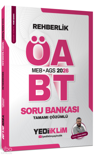 Yediiklim Yayınları 2026 MEB AGS ÖABT Rehberlik Tamamı Çözümlü Soru Ba