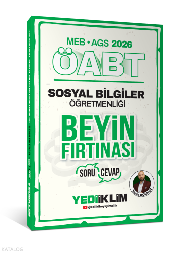 Yediiklim Yayınları 2026 MEB AGS ÖABT Sosyal Bilgiler Öğretmenliği Bey