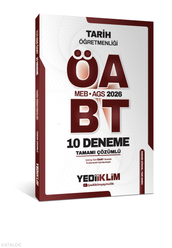 Yediiklim Yayınları 2026 MEB AGS ÖABT Tarih Öğretmenliği Tamamı Çözüml