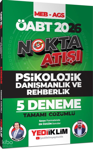 Yediiklim Yayınları 2026 ÖABT MEB AGS Nokta Atışı Psikolojik Danışmanl