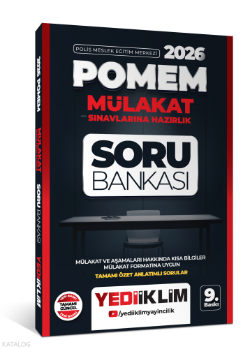 Yediiklim Yayınları 2026 POMEM Mülakat Sınavlarına Hazırlık Tamamı Öze