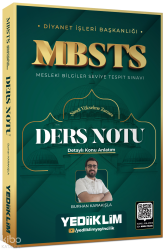 Yediiklim Yayınları Diyanet İşleri Başkanlığı MBSTS Ders Notu | benlik