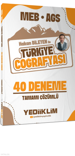 Yediiklim Yayınları MEB AGS Hakan Bileyen ile Türkiye Coğrafyası Tamam