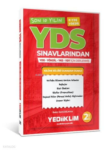 Yediiklim Yayınları YDS E-YDS YÖKDİL Son 10 Yılın YDS Kelimeleri (2.Ki