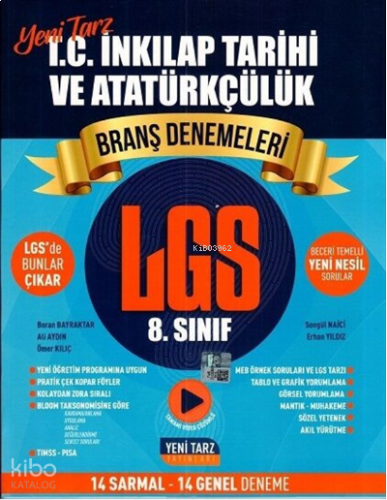 Yeni Tarz Yayınları 8.Sınıf Yeni Tarz Deneme İnkilap Tarhi  - 2021