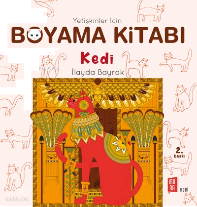 Yetişkinler İçin Boyama Kitabı; Kedi