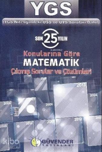 YGS Matematik Çıkmış Soru ve Çözümleri Son 25 Yıl | benlikitap.com