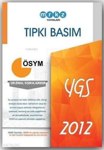 YGS Tıpkı Basım ÖSYM 2012 Deneme