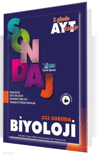 Yks Ayt Pro Sondaj Kamp Biyoloji - 2022 | benlikitap.com