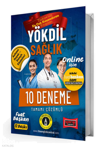 YÖKDİL Sağlık Tamamı Çözümlü 10 Deneme (16.Baskı)
