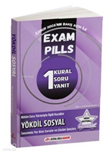 YÖKDİL Sosyal Exam Pills 1 Kural Soru Yanıt Dijital Hoca Akademi