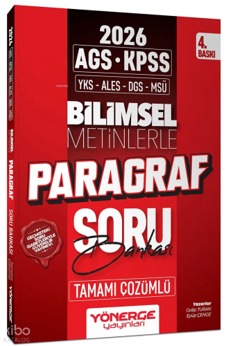 Yönerge 2026 KPSS MEB-AGS TYT ALES DGS MSÜ Bilimsel Metinlerle Paragra