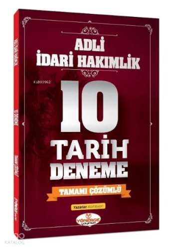 Yönerge Adli İdari Hakimlik İcra Müdürlüğü Tarih 10 Deneme Çözümlü | b