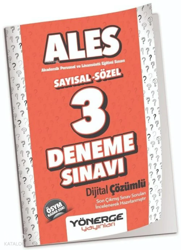 Yönerge ALES 3 Deneme Çözümlü