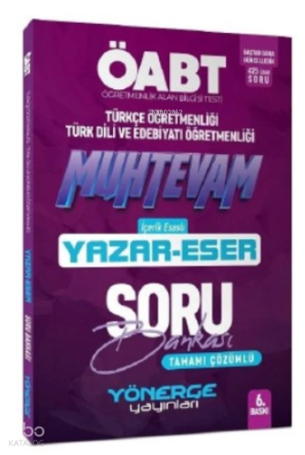 Yönerge ÖABT Türkçe-Edebiyat Muhteva Yazar Eser Soru Bankası Çözümlü -
