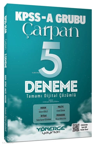 Yönerge Yayınları KPSS A Grubu Çarpan 5 Deneme Çözümlü | benlikitap.co