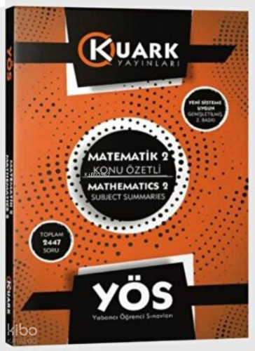 YÖS Matematik 2 Konu Özetli