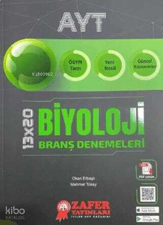 Zafer Yayınları Ayt Biyoloji Branş Denemesi