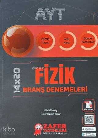 Zafer Yayınları Ayt Fizik Branş Denemesi | benlikitap.com