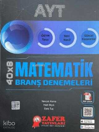 Zafer Yayınları Ayt Matematik Branş Denemesi | benlikitap.com