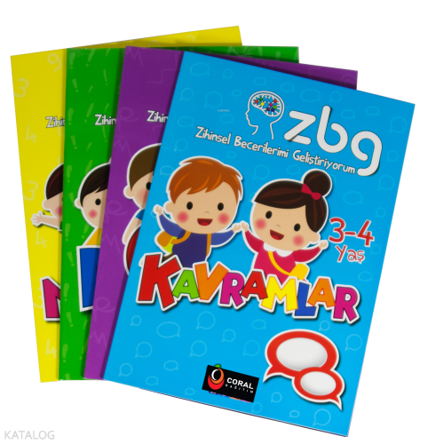 Zbg Zihinsel Becerilerimi Geliştiriyorum Seti 3-4 Yaş (4 Kitap) | benl