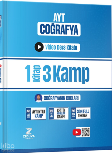 Zeduva Coğrafyanın Kodları AYT Coğrafya 1 Kitap 3 Kamp Video Ders Kita