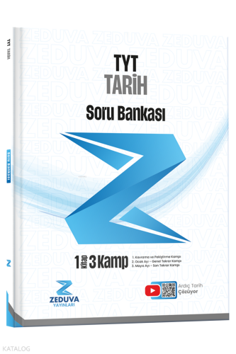 Zeduva Yayınları Ardıç Tarih TYT Tarih 1 Kitap 3 Kamp Soru Bankası | b