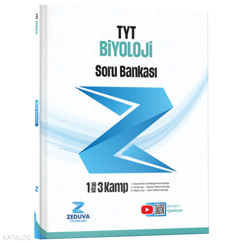 Zeduva Yayınları Biosem TYT Biyoloji 1 Kitap 3 Kamp Soru Bankası