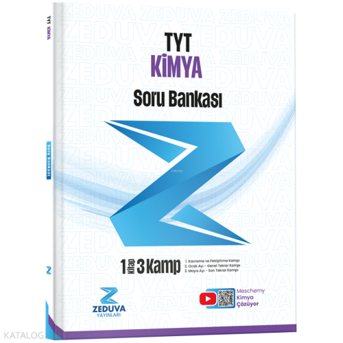Zeduva Yayınları Meschemy Kimya TYT Kimya 1 Kitap 3 Kamp Soru Bankası