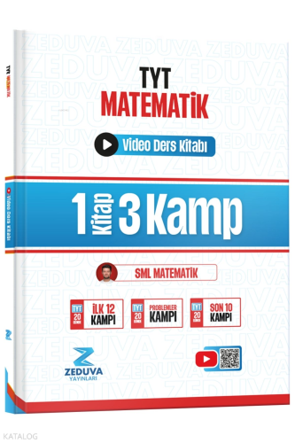 Zeduva Yayınları SML Matematik TYT Matematik 1 Kitap 3 Kamp Video Ders Kitabı