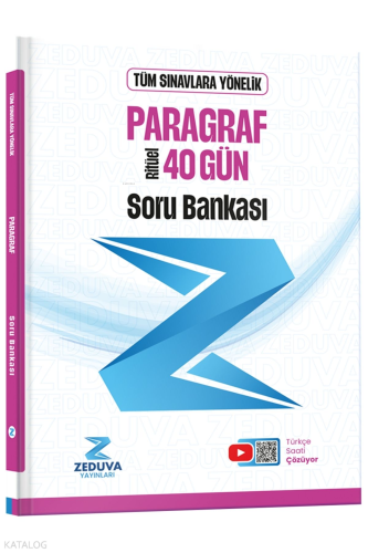 Zeduva Yayınları Türkçe Saati 40 Gün Ritüel Paragraf Soru Bankası | be