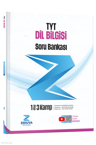Zeduva Yayınları Türkçe Saati TYT Dil Bilgisi 1 Kitap 3 Kamp Soru Bankası