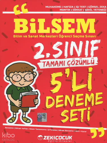 Zeki Çocuk 2. Sınıf Bilsem 5'li Deneme Seti | benlikitap.com